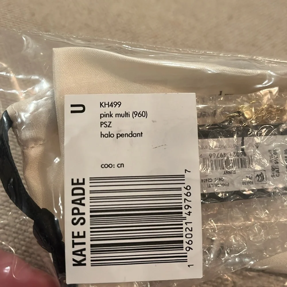 kate spade Pink Halo Pendant Necklace/NWT